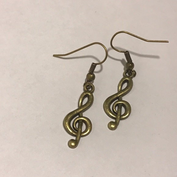 Alloy Music 🎼 Note Earrings - Picture 1 of 1